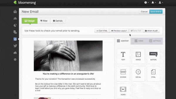 Preview Email Layout