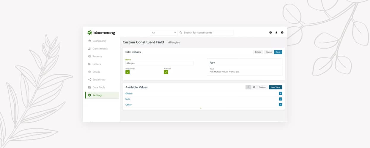 Custom Fields