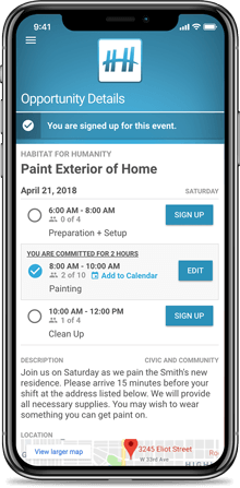 Helper Helper’s volunteer app