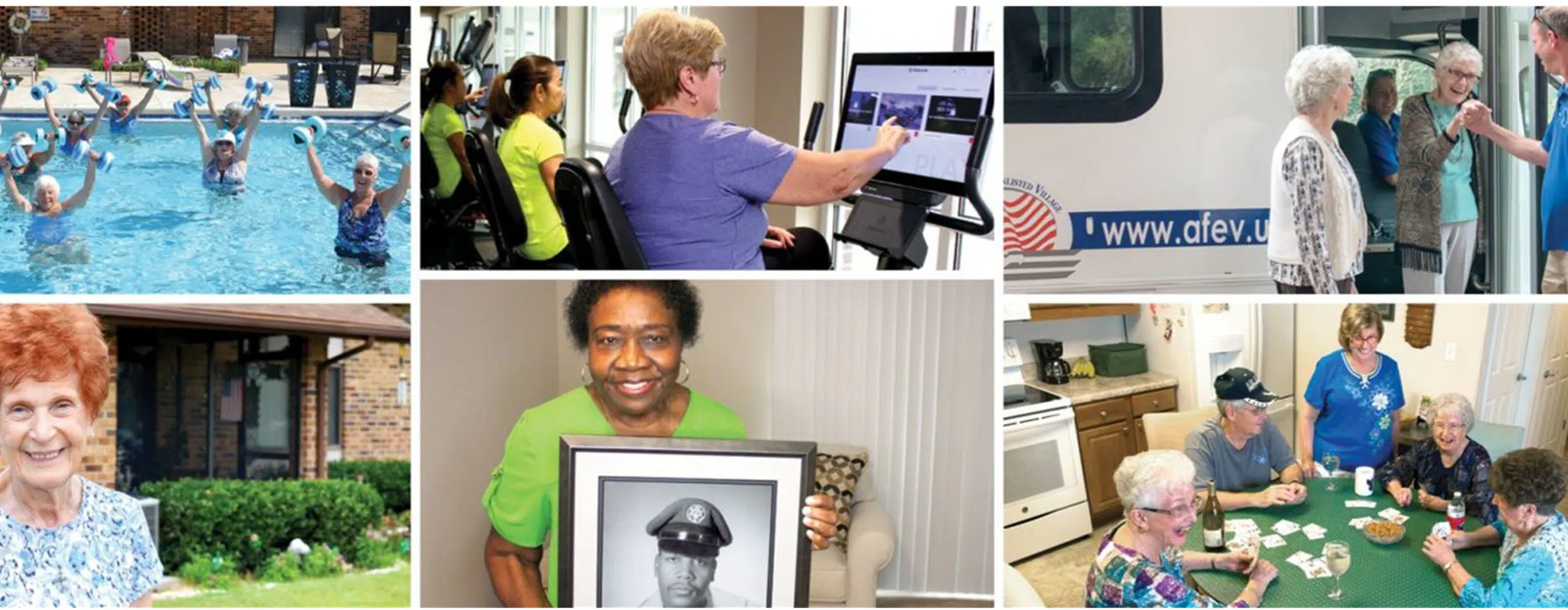 collage of images from the Air Force Enlisted Village, Inc, a Bloomerang customer