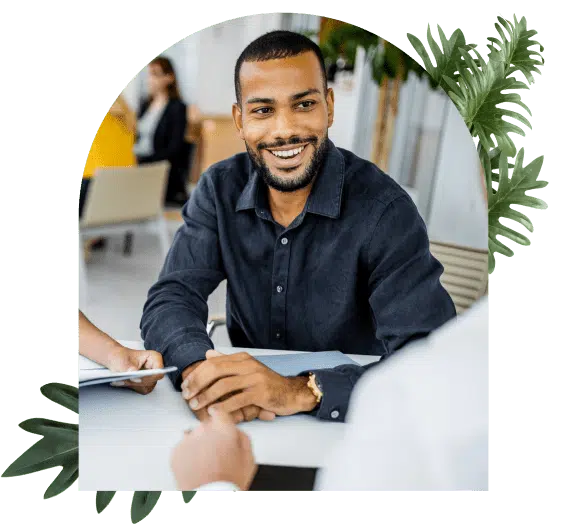 Man at desk
