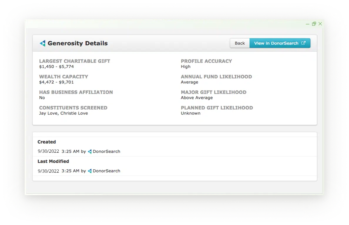 Uncover new data of your constituents by using a batch screening tool
