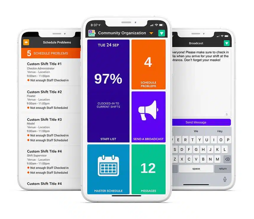 Bloomerang’s volunteer management app makes it easy to connect with volunteers via email, text, or push notifications. 