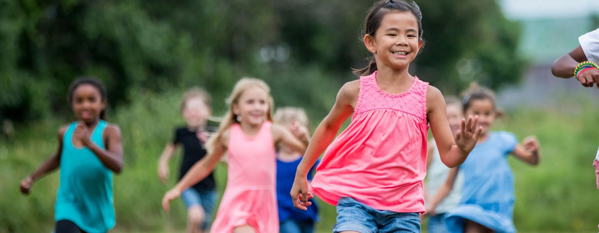 Children playing outdoors