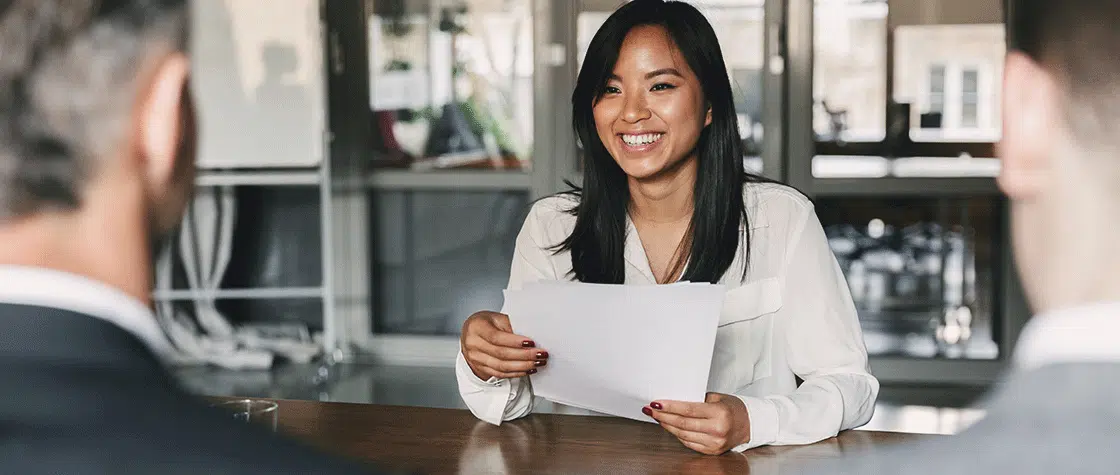 woman in job interview