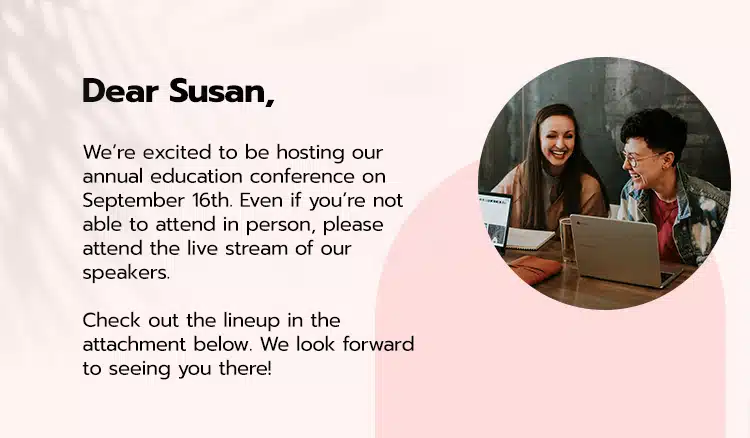 In person event invitations can be tricky if you're not accounting for their physical location.