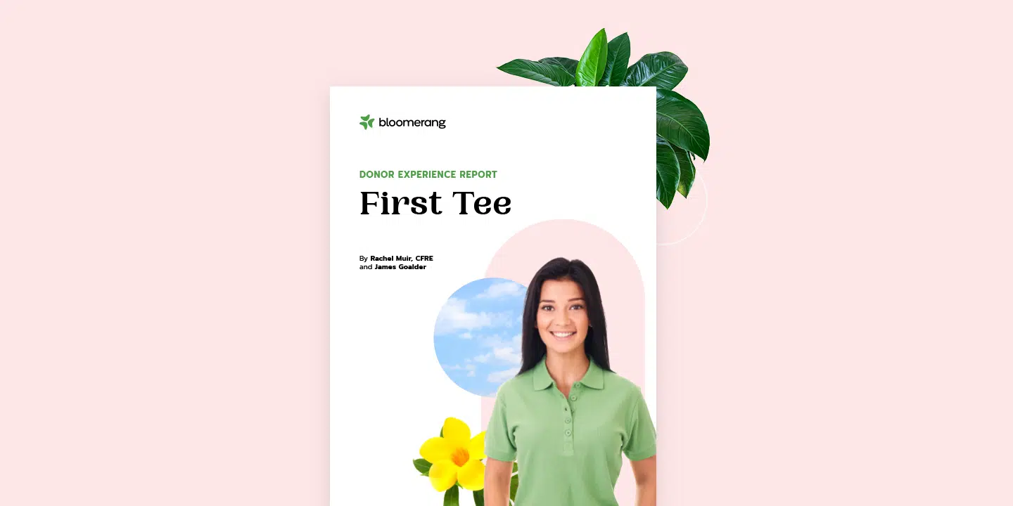 First Tee Donor Experience Report pdf cover for featured image.