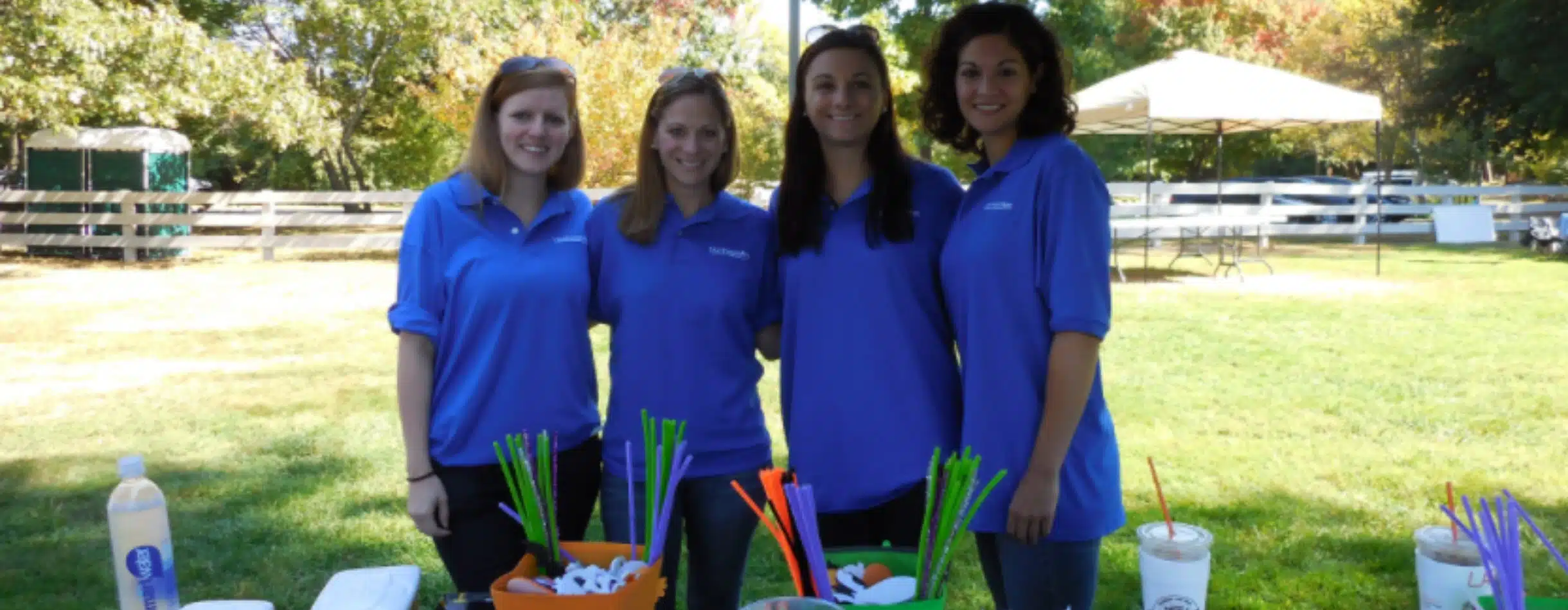 image of four ladies at an event of Northeast Arc, a Bloomerang customer
