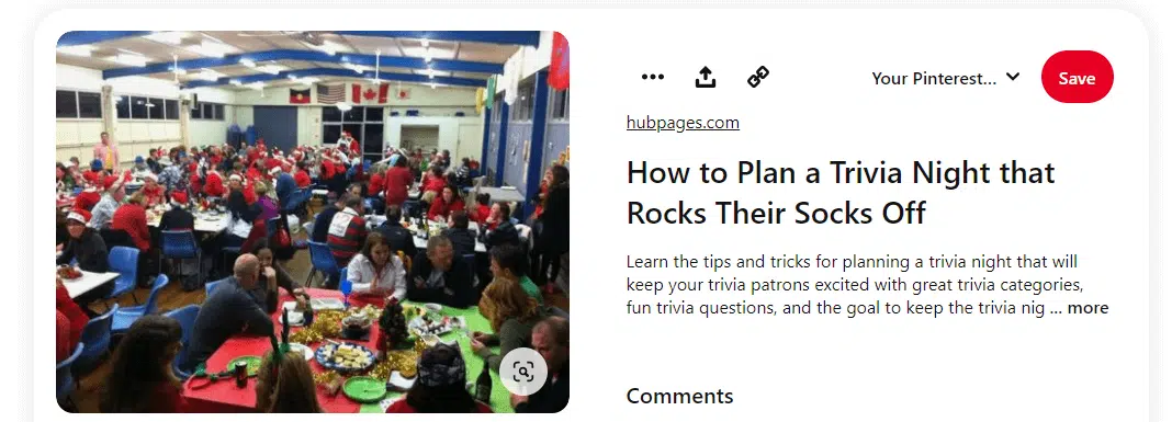 Search Pinterest for interesting virtual trivia event ideas.