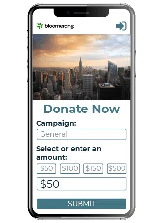 Ensure your online fundraising pages are mobile-optimized (like the page in this image example) to encourage your audience members to give via their mobile devices.
