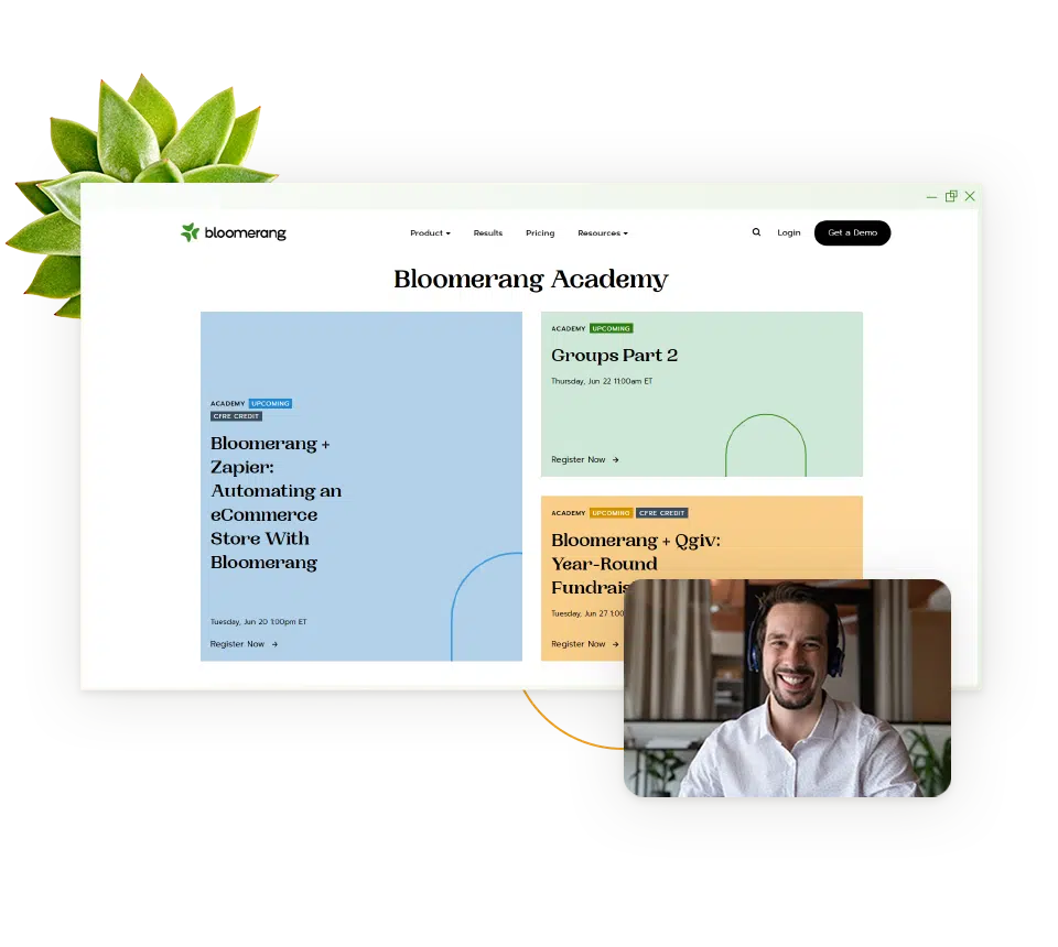 Bloomerang support features