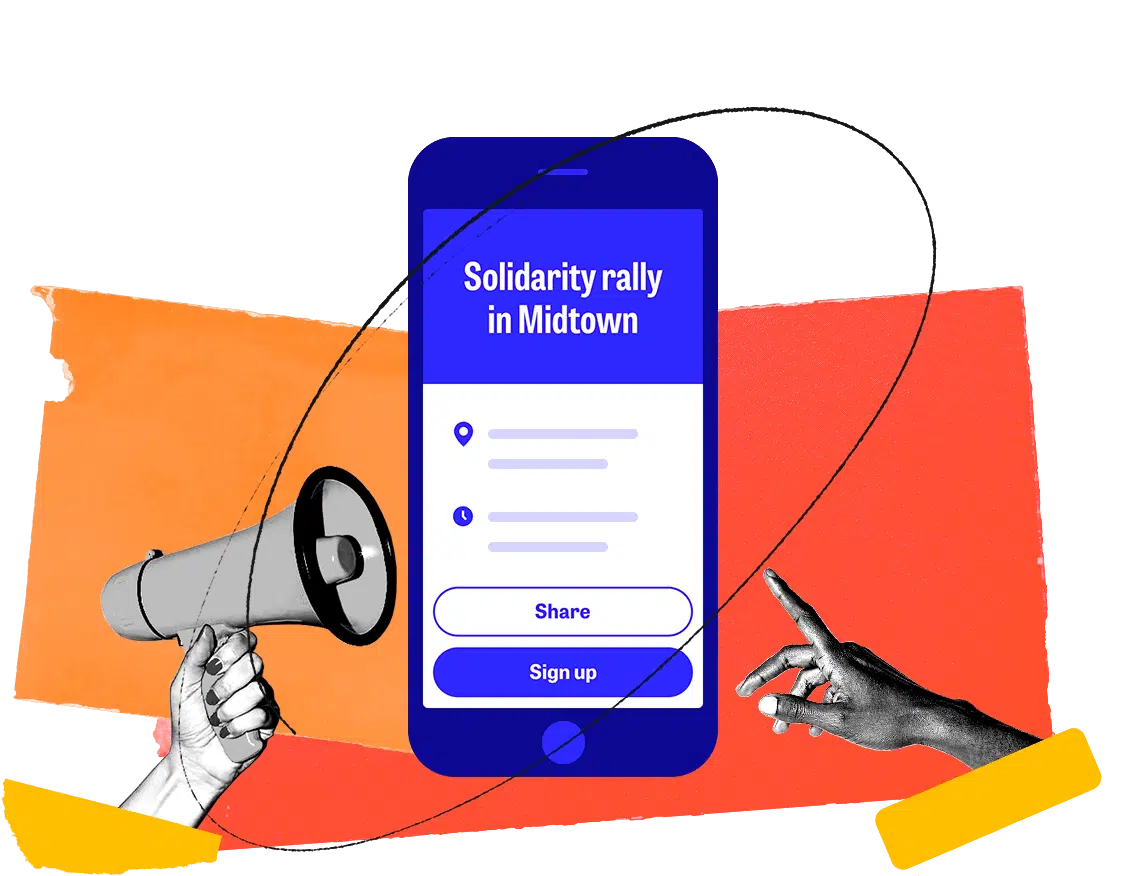 Mobilize product image for their volunteer app